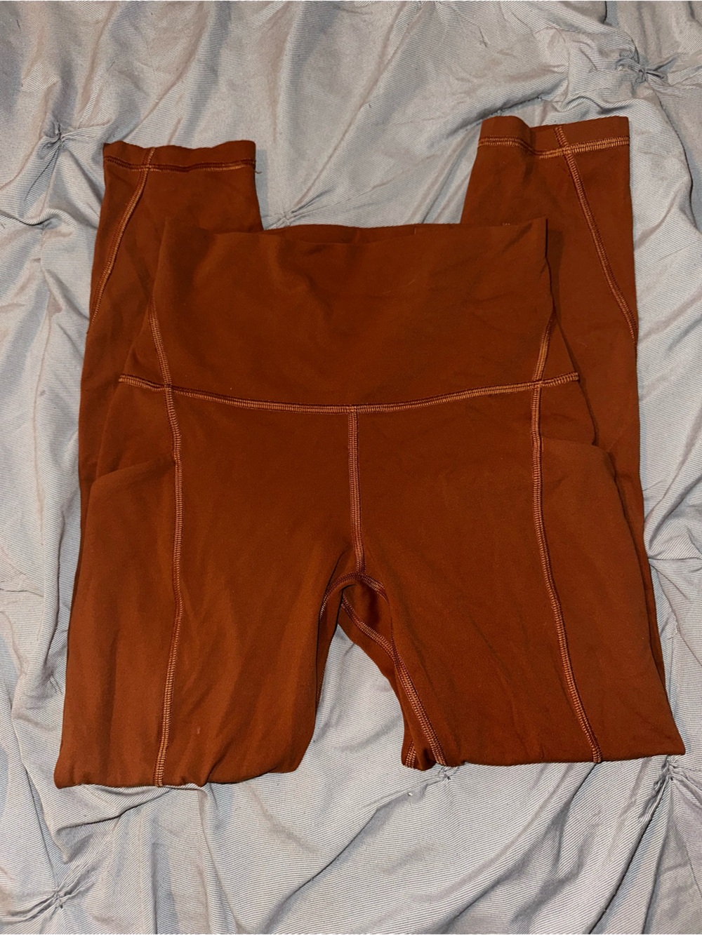 lululemon athletica Rust Orange High-Rise Leggings